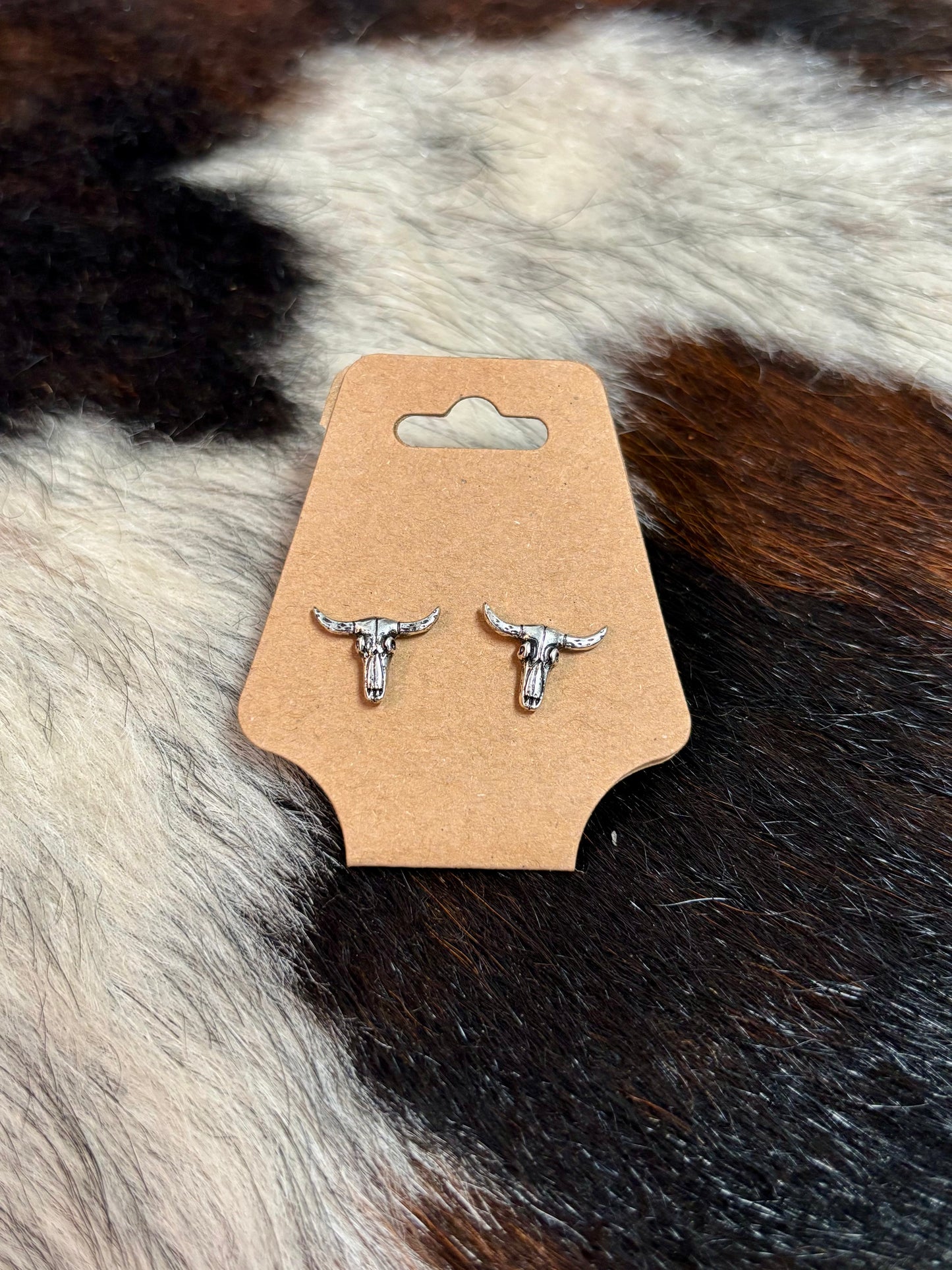 SILVER SKULLS EARRINGS