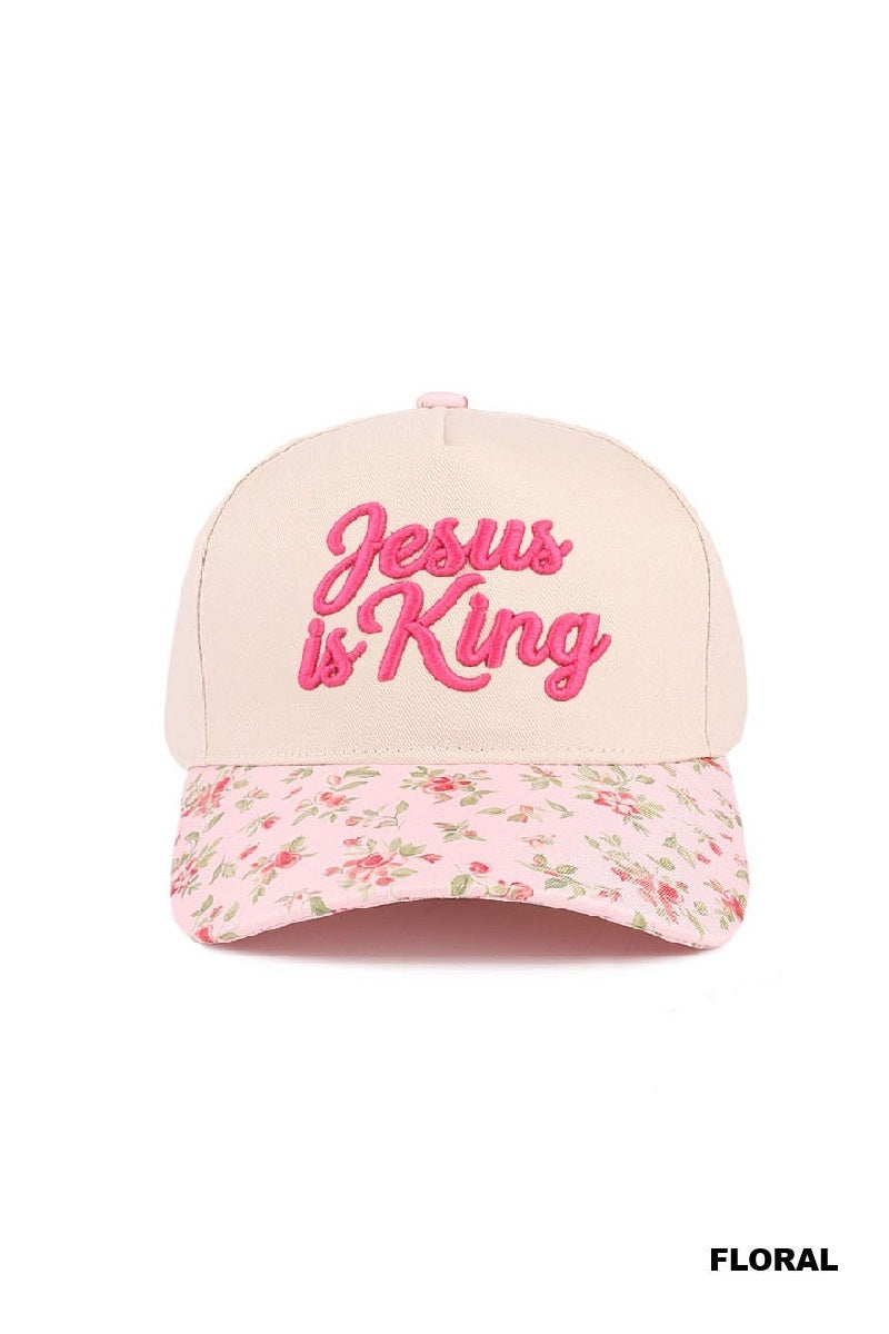 JESUS IS KING BALL CAP