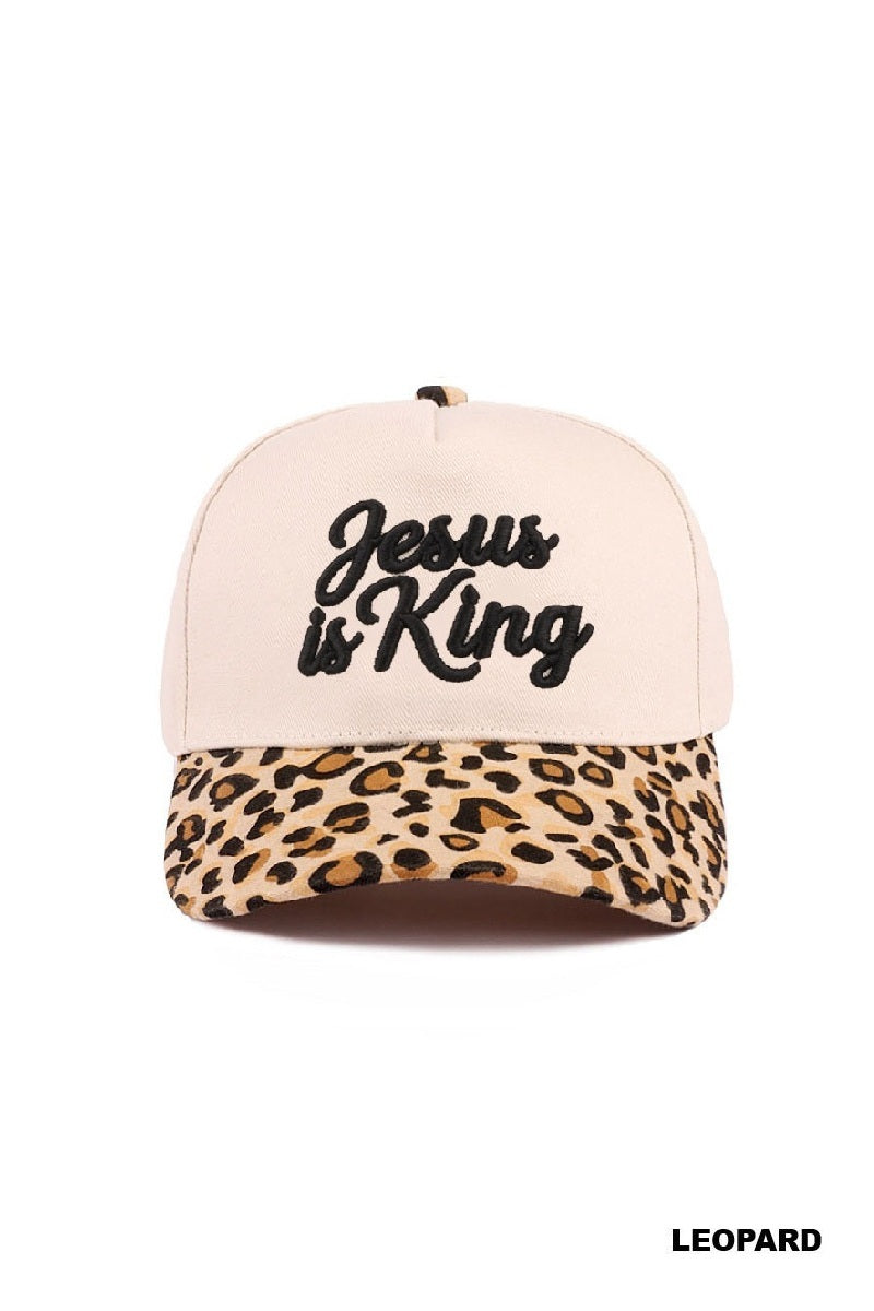 JESUS IS KING BALL CAP