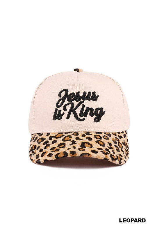 JESUS IS KING BALL CAP