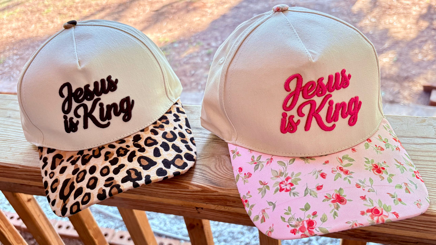 JESUS IS KING BALL CAP