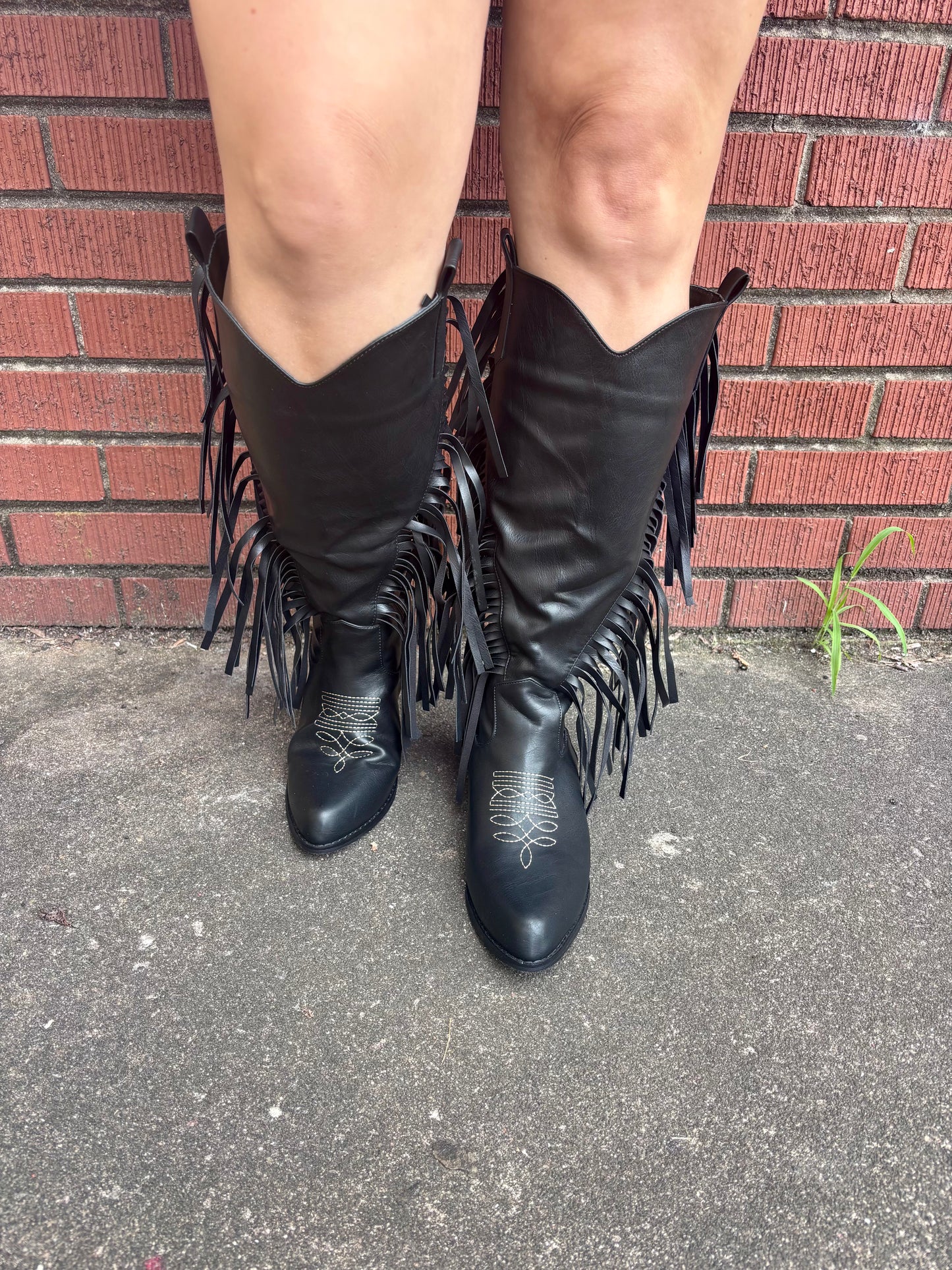MIDNIGHT FRINGE BOOTS