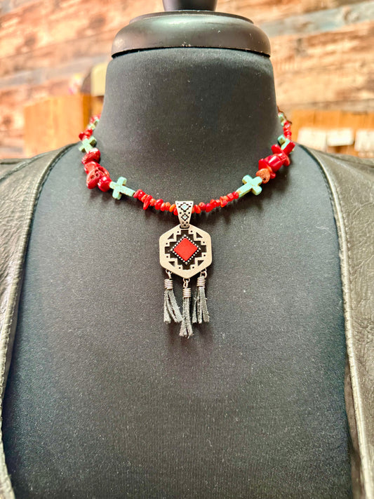 NOTHING BUT THE BLOOD NECKLACE