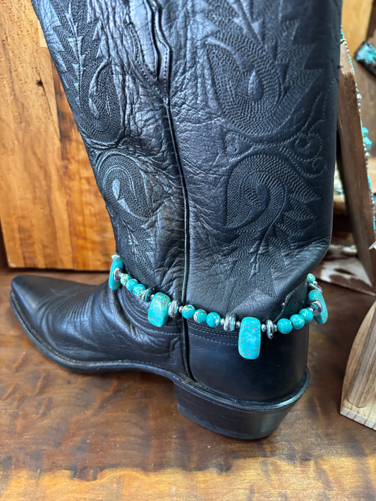 TURQUOISE TRAIL BOOT CUFF