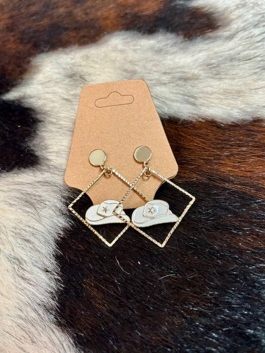 DIAMOND COWBOY EARRINGS