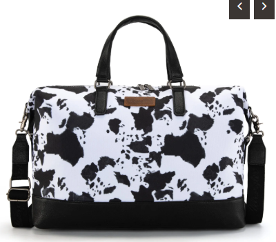 Wrangler Cow Print Collection Weekender Bag